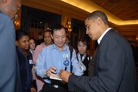 美国总统奥巴马会见燕晓哲先生